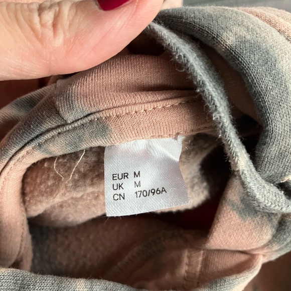 H&M Tie-Dye Hoodie - Pink and Gray - Picture 3 of 3